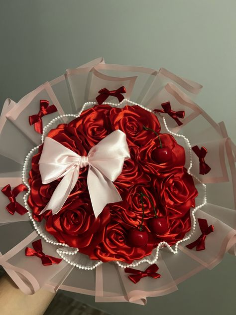 Pinterest-inspired ribbon rose bouquet arrangement for aesthetic gift ideas